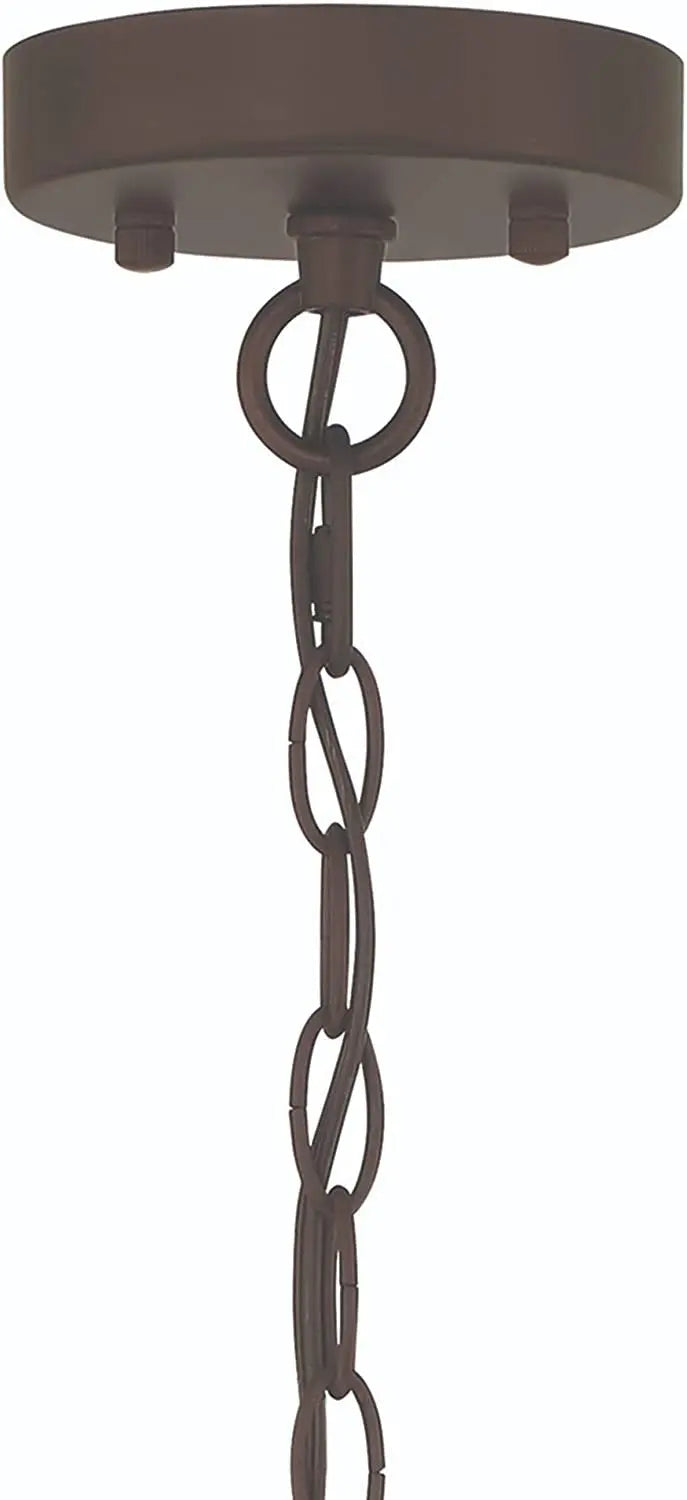 Bronze Candle Style Four Light Metal Dimmable Chandelier Homeroots Lighting