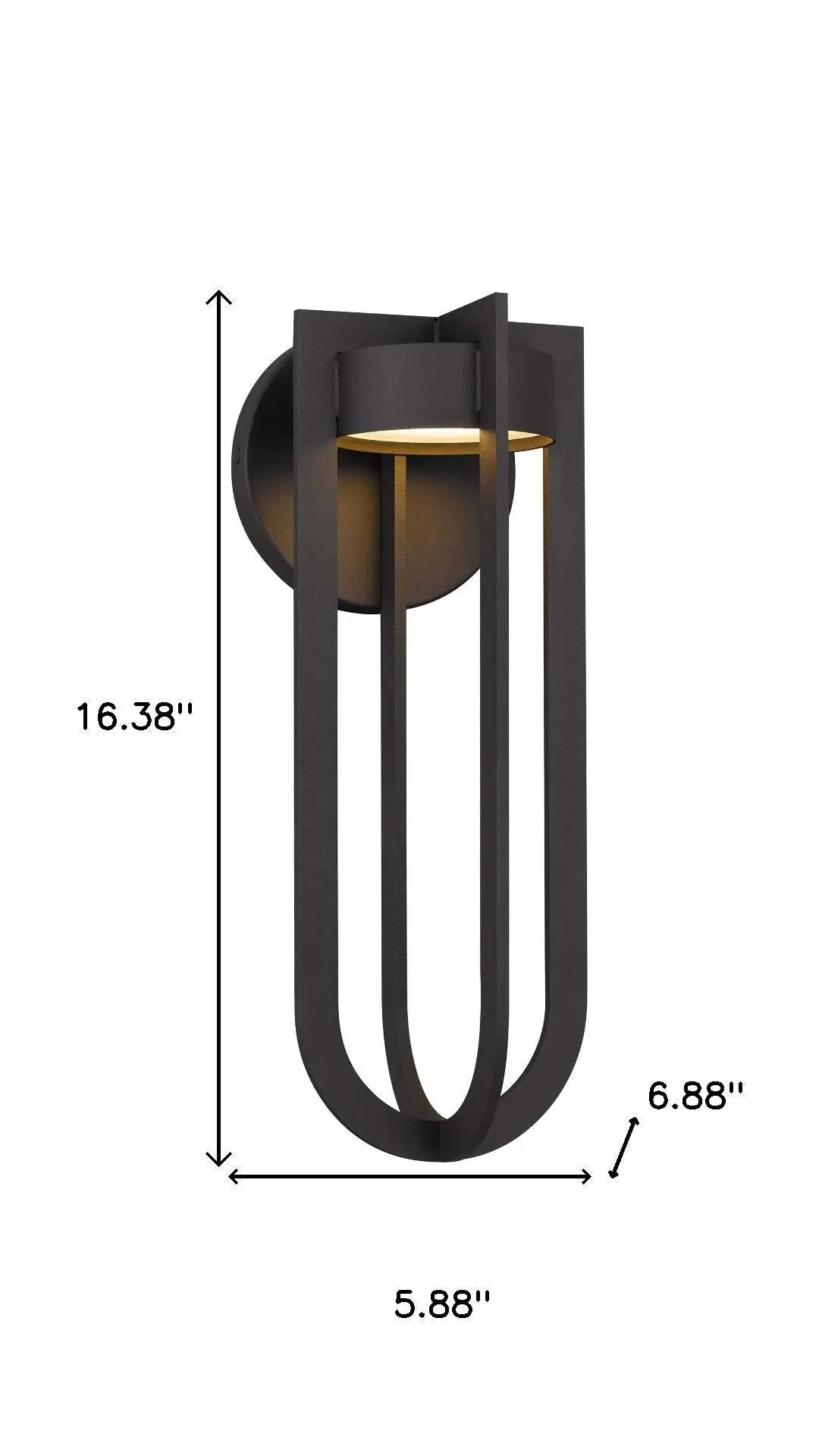 Bronze LED Dimmable Outdoor Hanging Light Homeroots Outdoor
