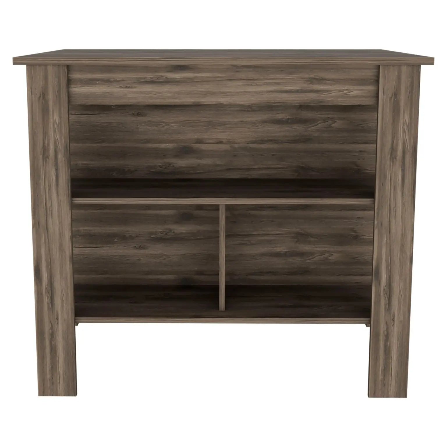Brown 41" Kitchen Island With Storage Homeroots Kitchen & Dining