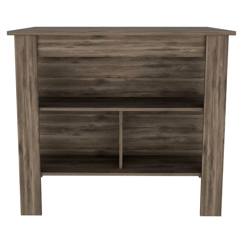 Brown 41" Kitchen Island With Storage Homeroots Kitchen & Dining