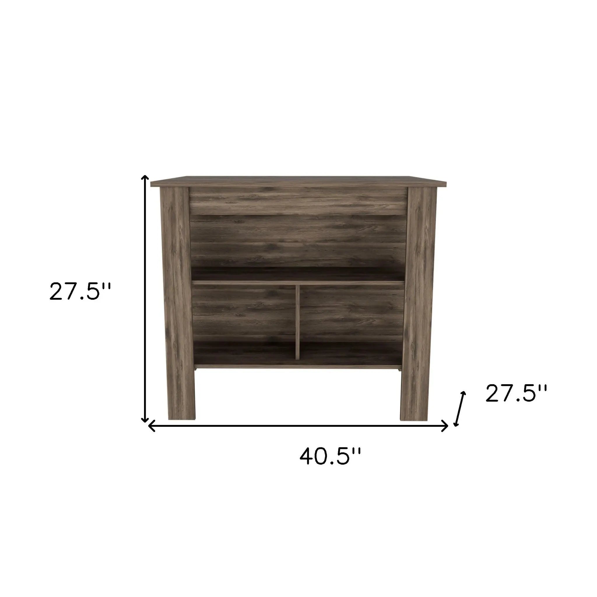 Brown 41" Kitchen Island With Storage Homeroots Kitchen & Dining