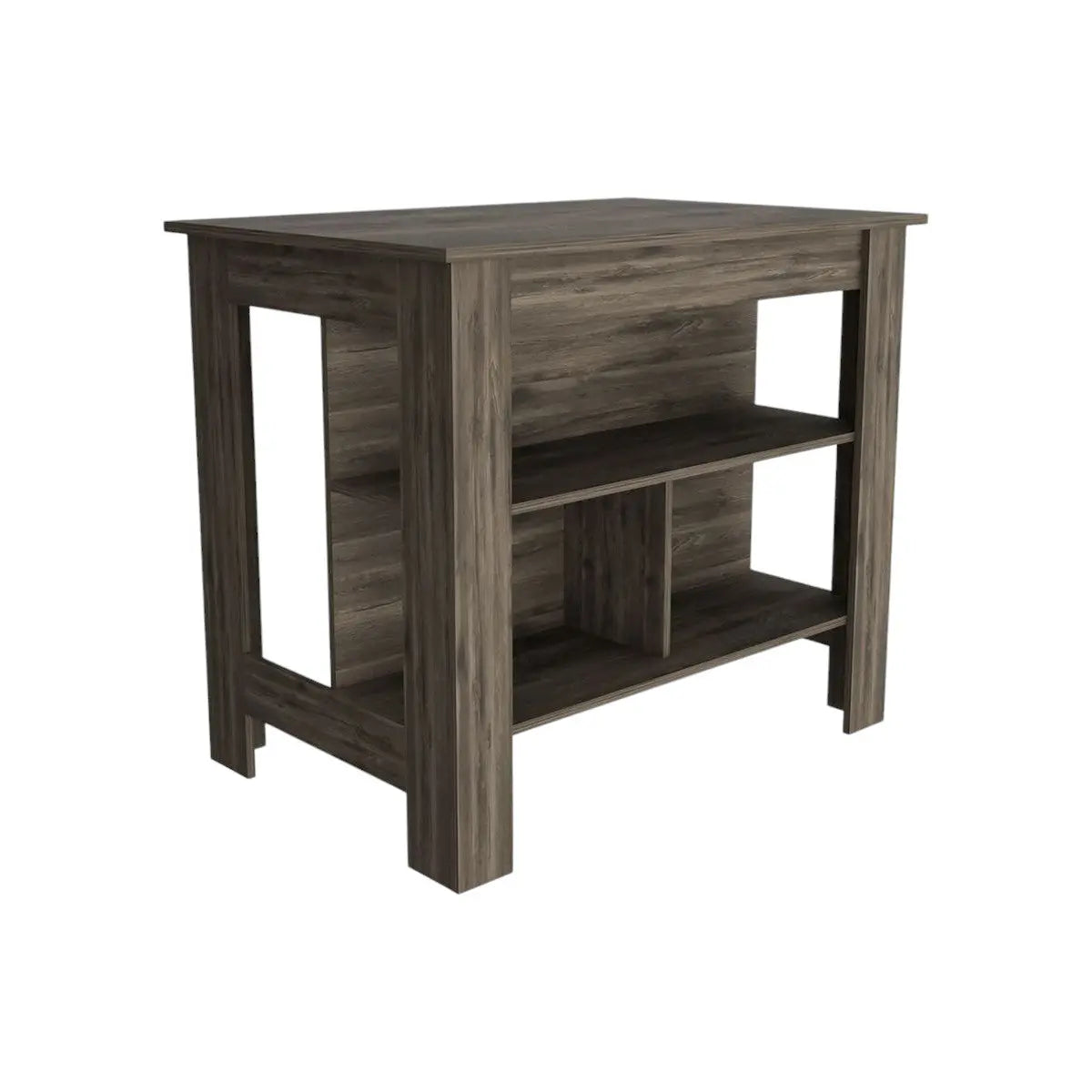 Brown 41" Kitchen Island With Storage Homeroots Kitchen & Dining