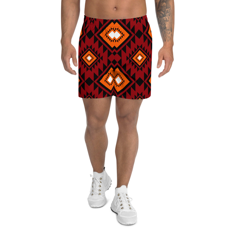 Brown African Print Men's Shorts Adirelounge