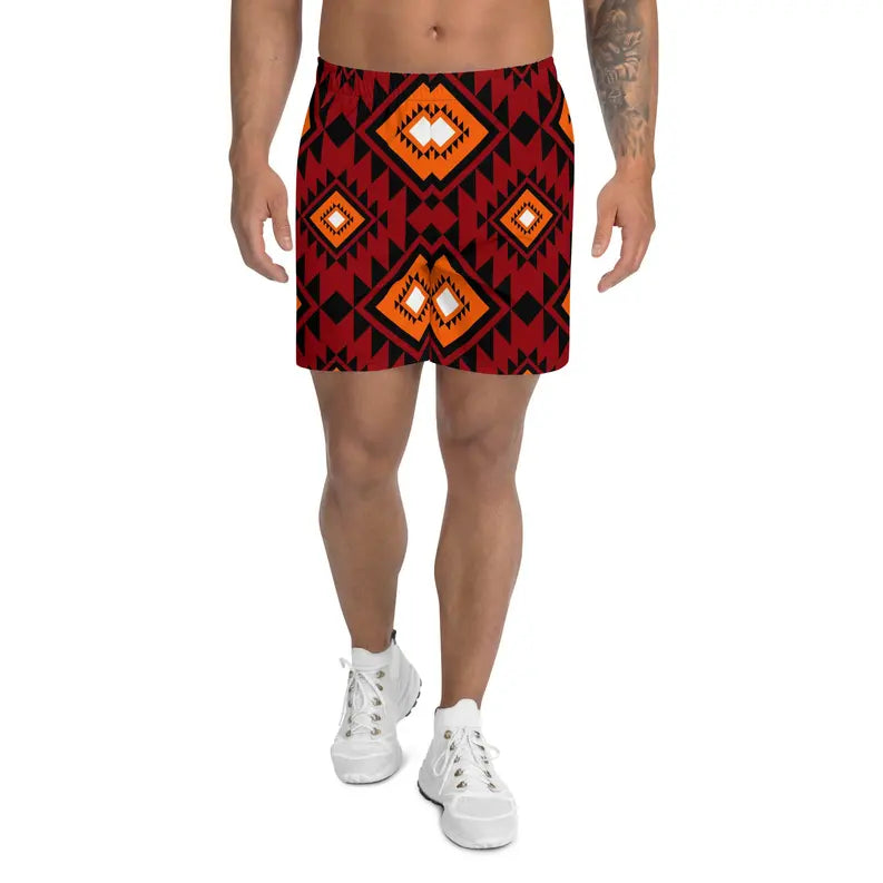 Brown African Print Men's Shorts Adirelounge
