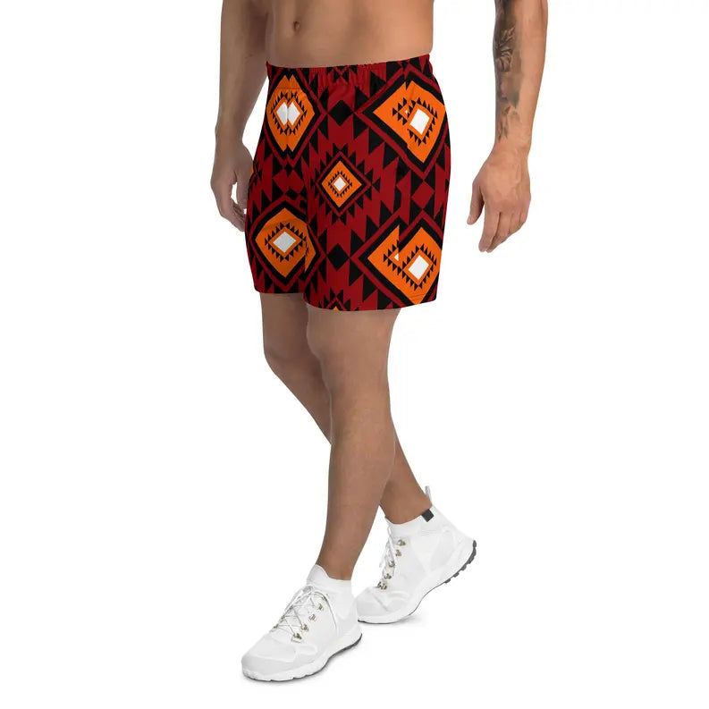 Brown African Print Men's Shorts Adirelounge