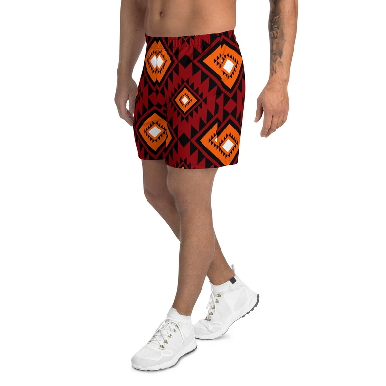 Brown African Print Men's Shorts Adirelounge