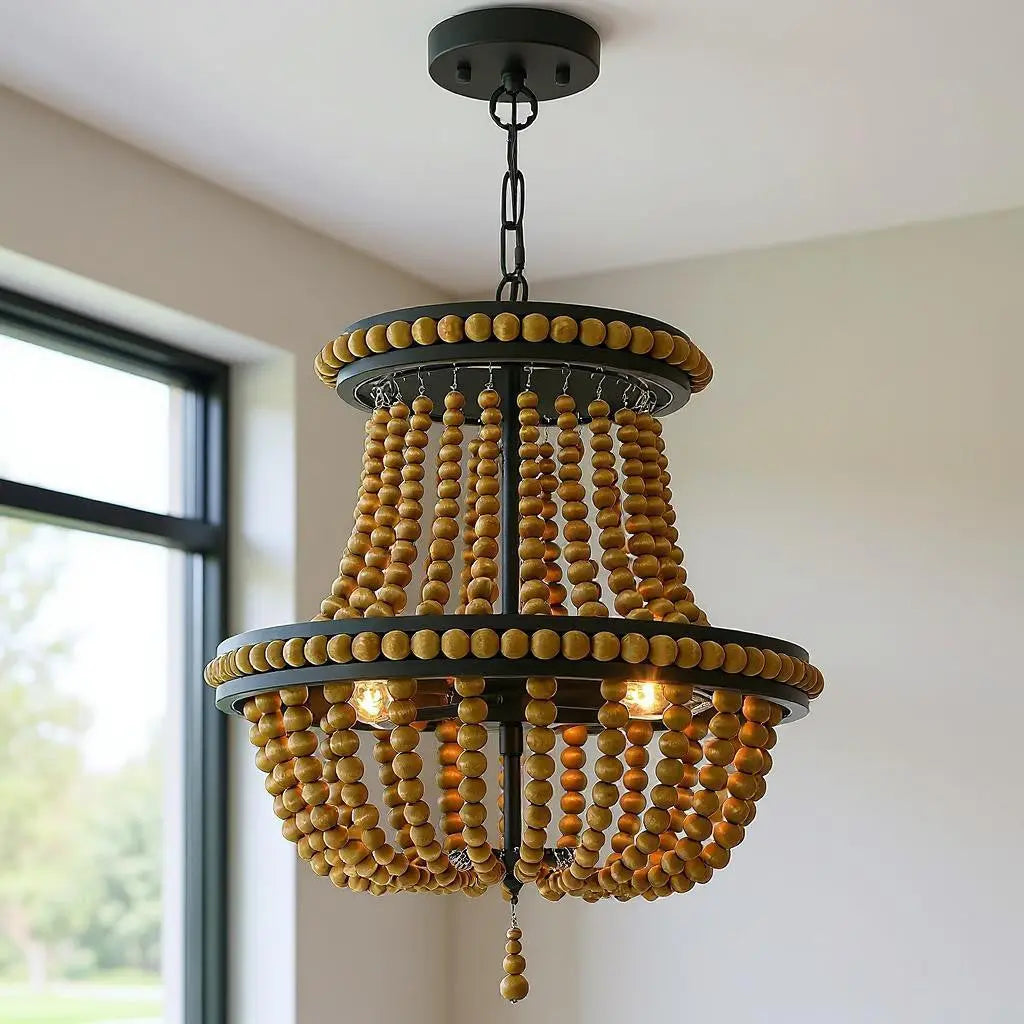 Brown And Black Candle Style Three Light Metal Dimmable Chandelier Homeroots Lighting