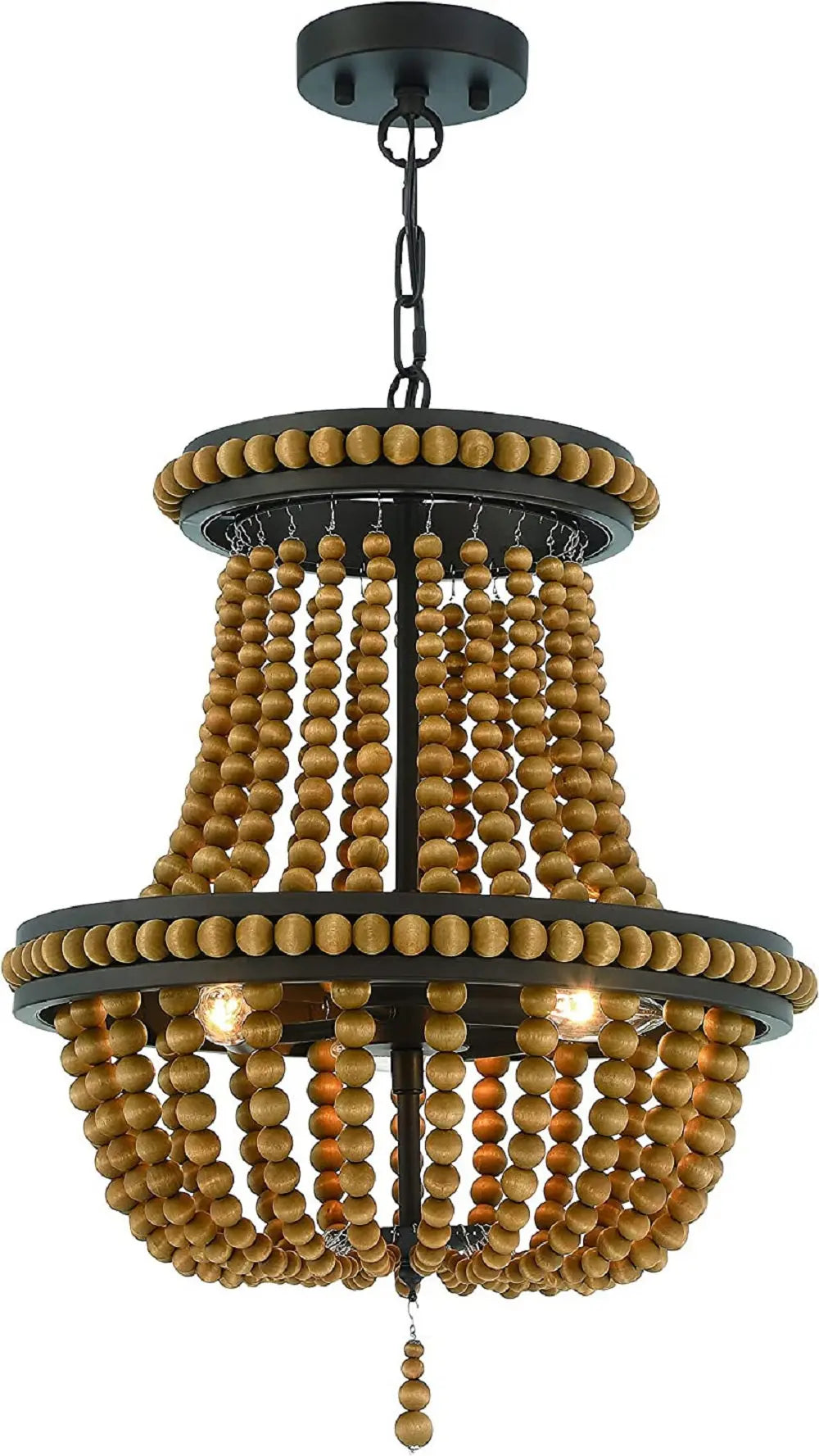 Brown And Black Candle Style Three Light Metal Dimmable Chandelier Homeroots Lighting