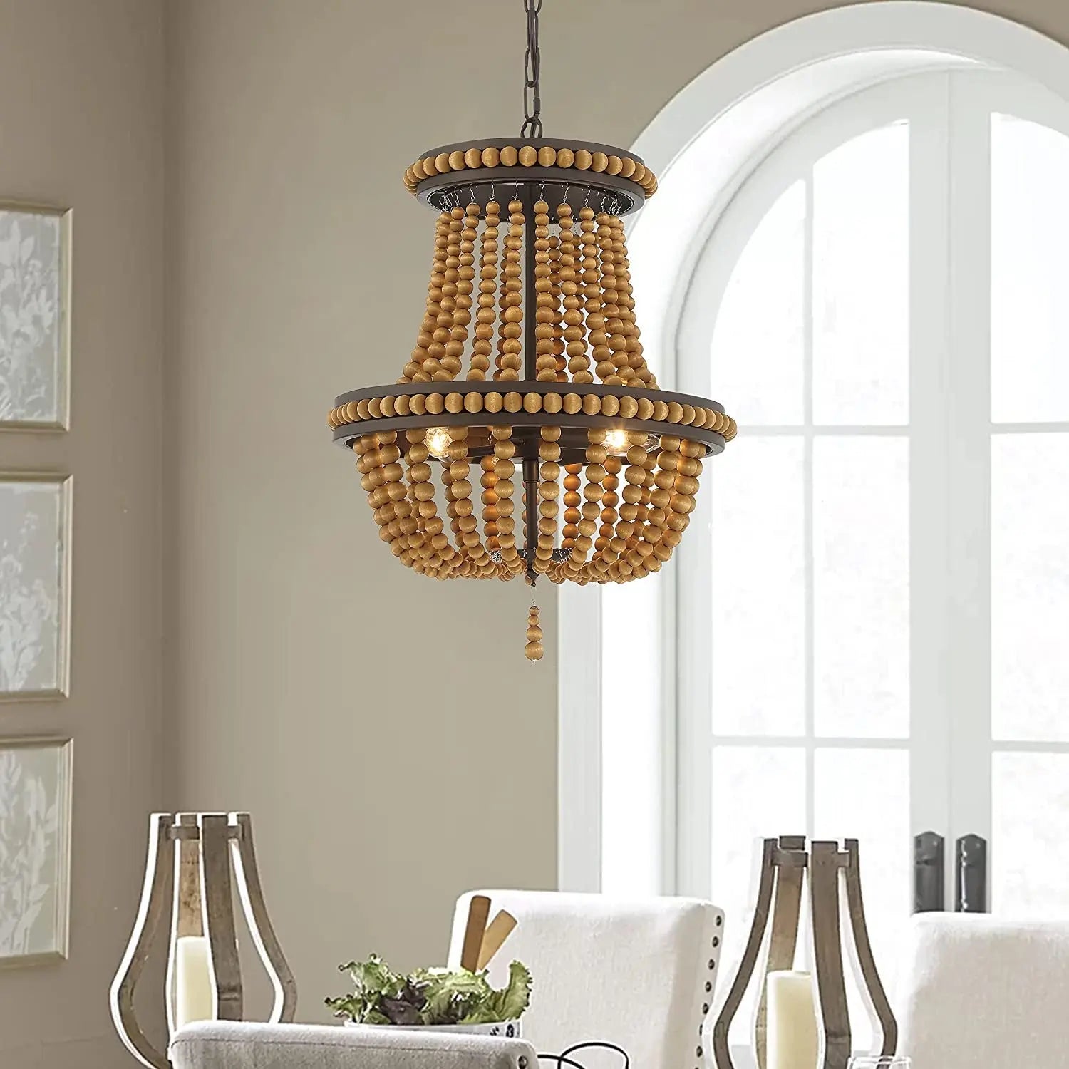 Brown And Black Candle Style Three Light Metal Dimmable Chandelier Homeroots Lighting
