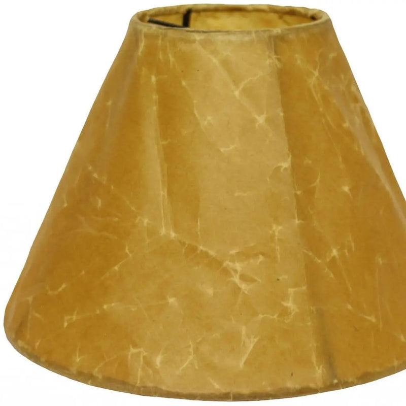 Brown Crinkle Oil Paper Empire Lamp Shade Homeroots Lighting