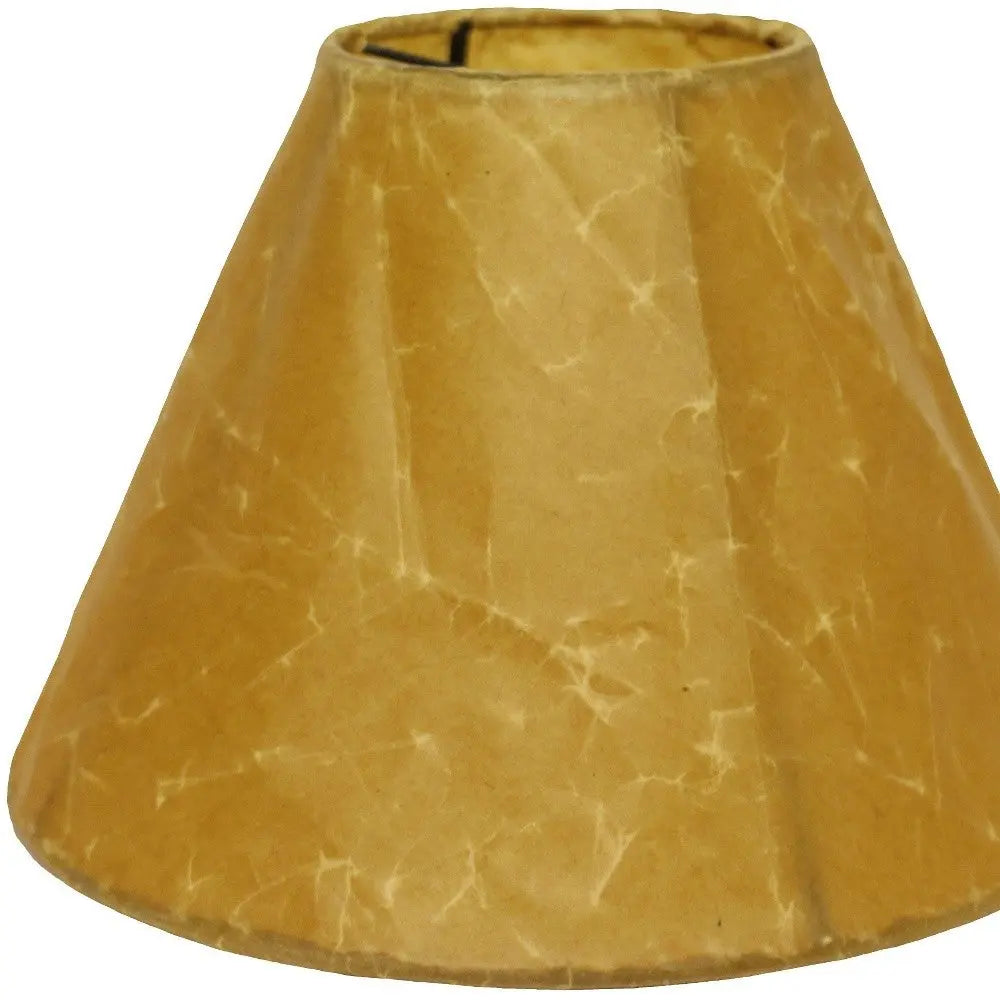 Brown Crinkle Oil Paper Empire Lamp Shade Homeroots Lighting