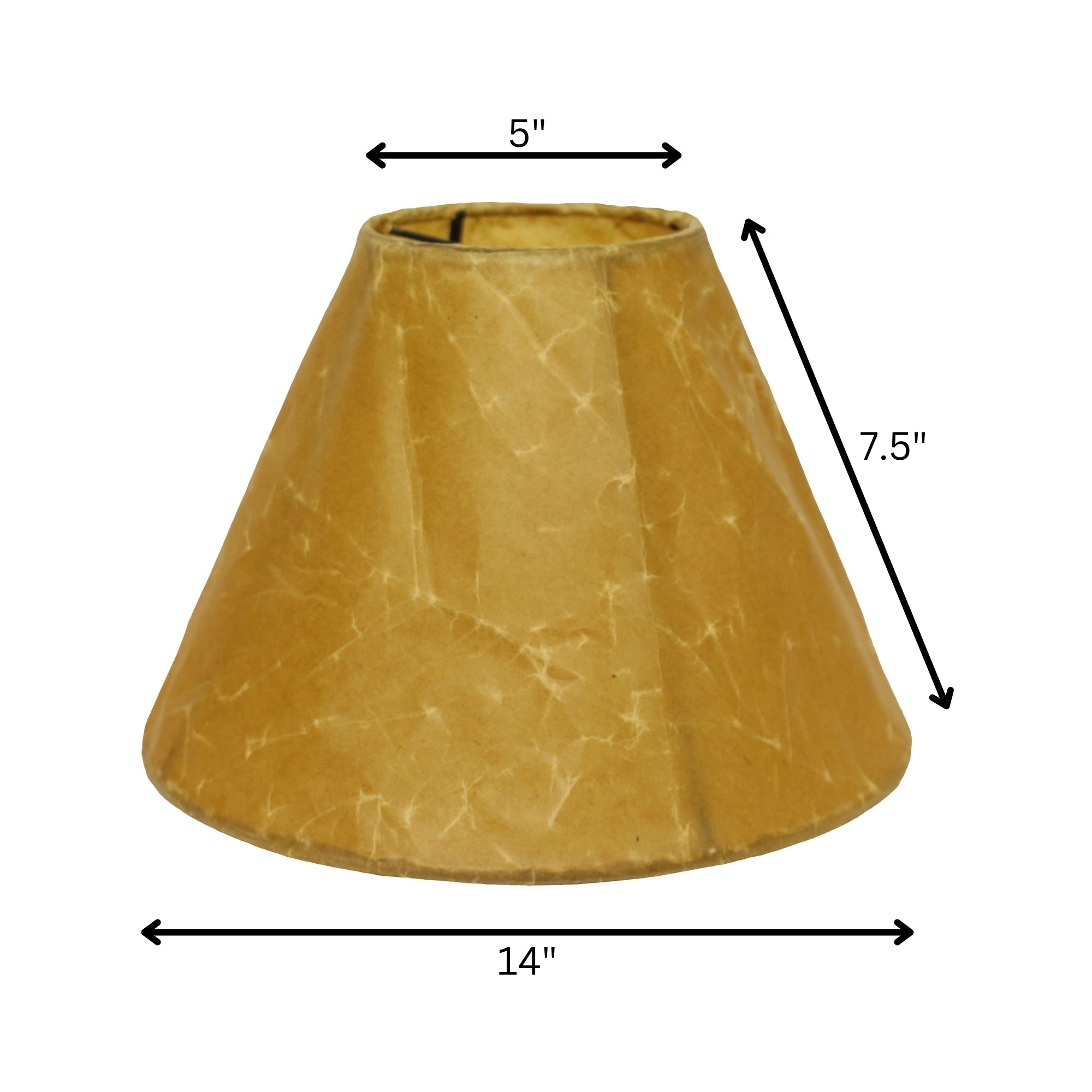 Brown Crinkle Oil Paper Empire Lamp Shade Homeroots Lighting