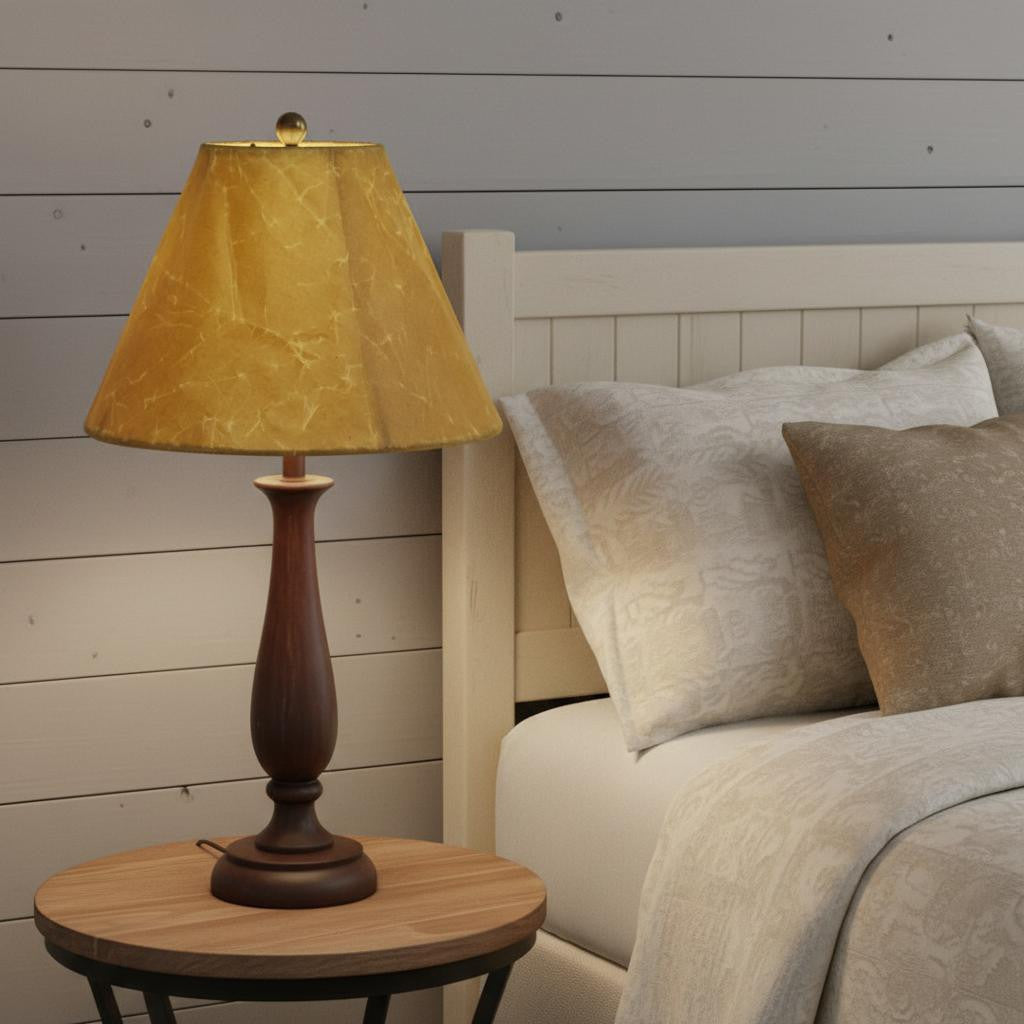 Brown Crinkle Oil Paper Empire Lamp Shade Homeroots Lighting
