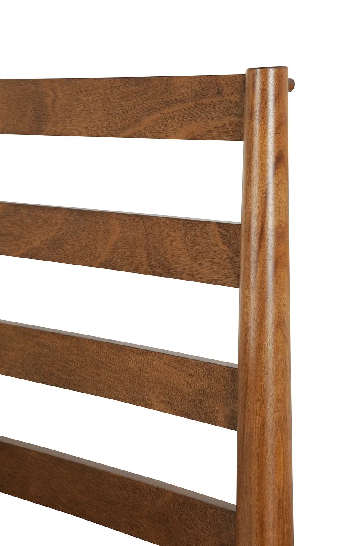 Brown Slat Back Solid Wood King Bed Frame Homeroots Bed & Bath