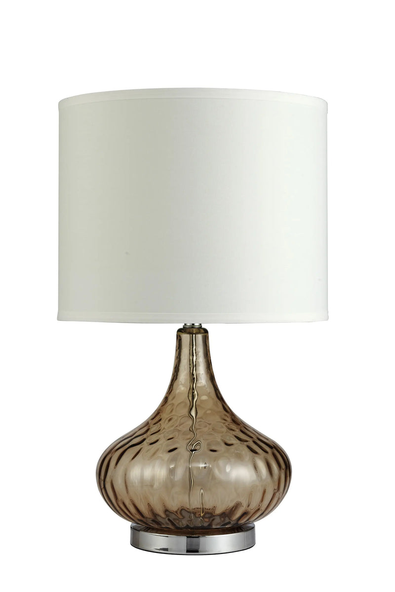 Brown Textured Glass Table Lamp Homeroots Lighting