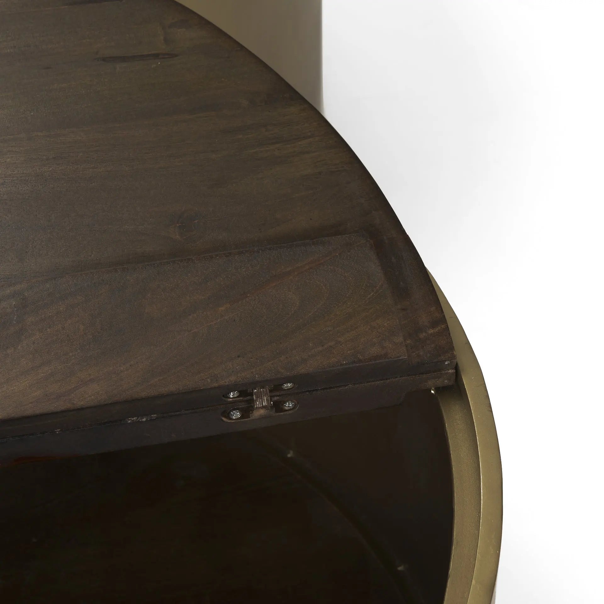 Brown Wood Round Nested Coffee Tables Homeroots Living Room