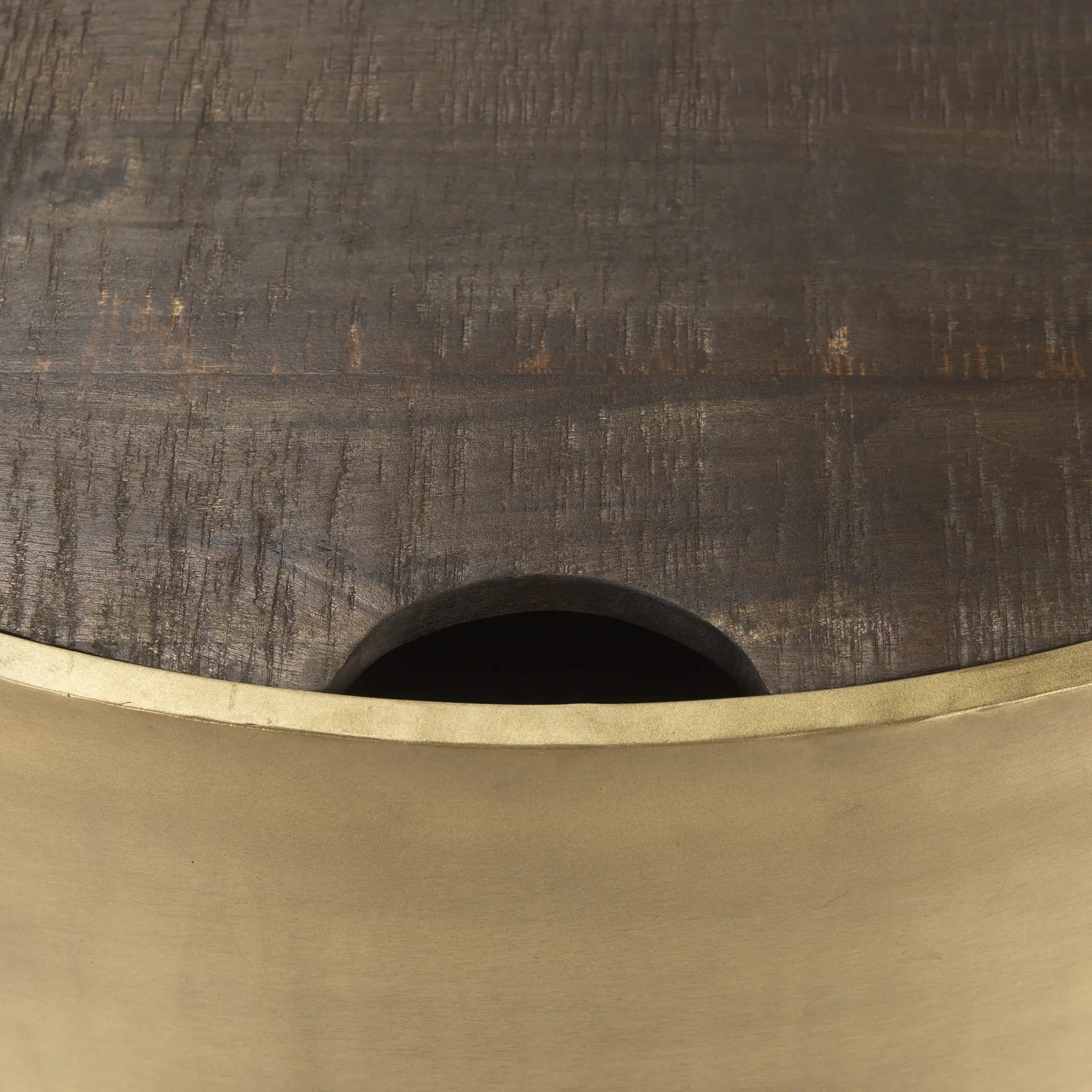 Brown Wood Round Nested Coffee Tables Homeroots Living Room