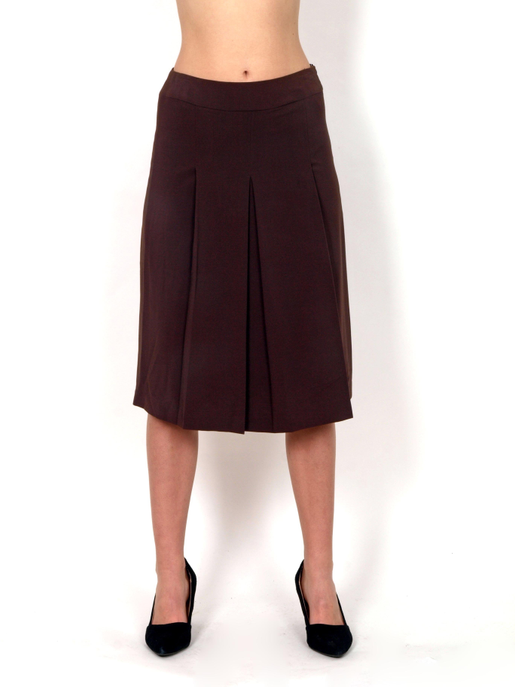 Brown skirt on folds A cut Raul E New York