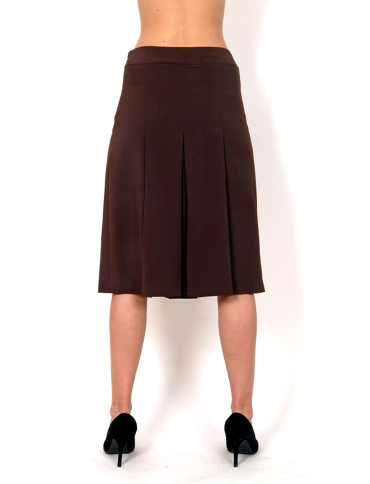 Brown skirt on folds A cut Raul E New York