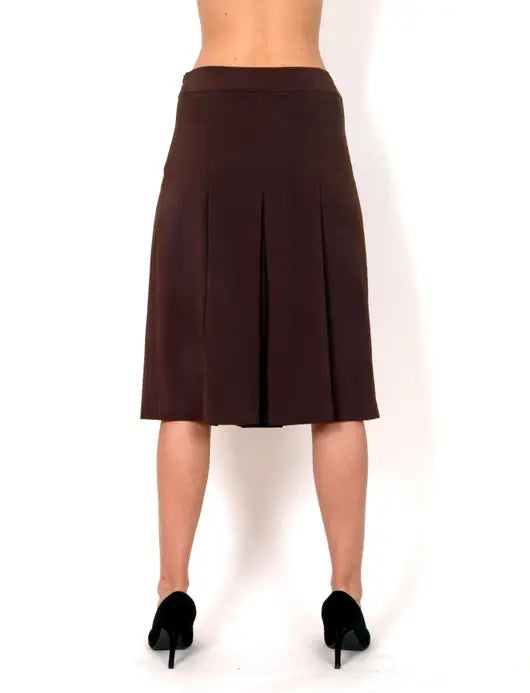 Brown skirt on folds A cut Raul E New York