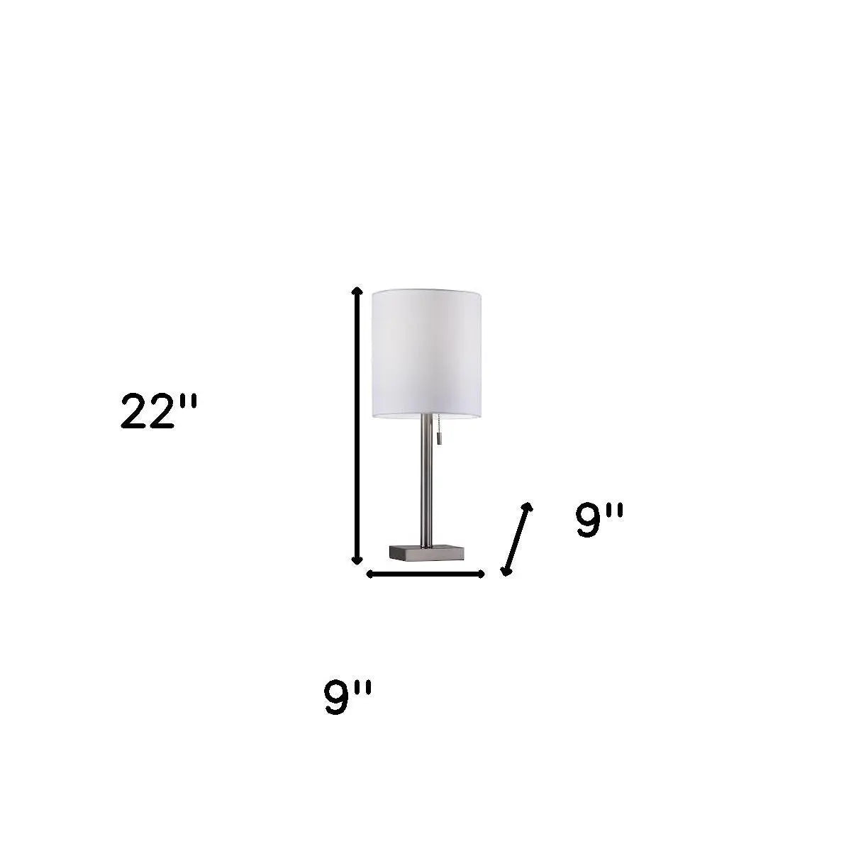 Brushed Steel Metal Table Lamp Homeroots Lighting