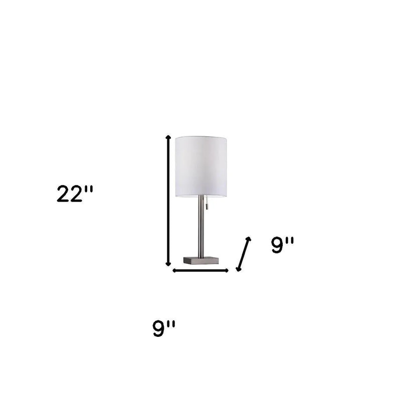 Brushed Steel Metal Table Lamp Homeroots Lighting