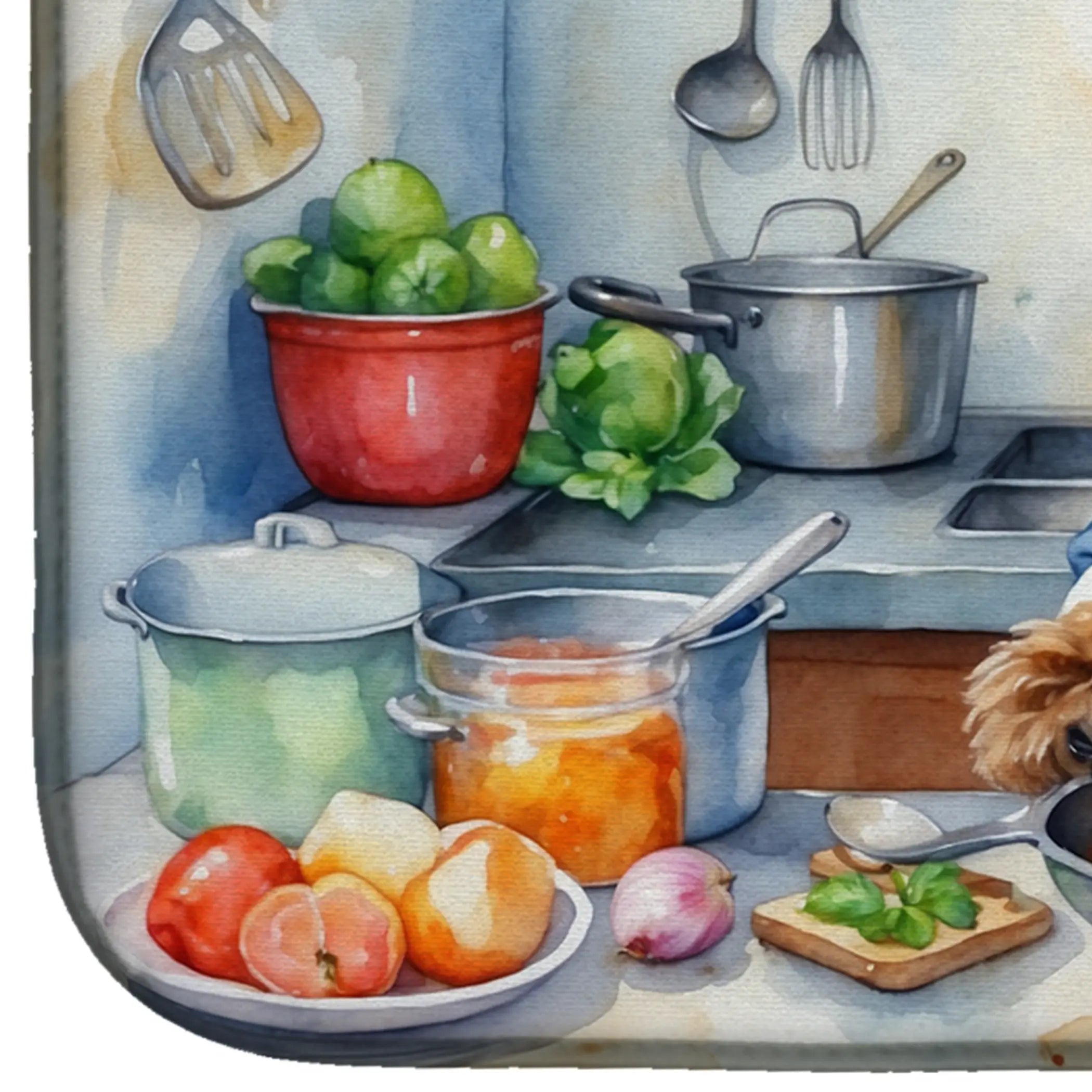 Brussels Griffon The Chef Dish Drying Mat Caroline's Treasures