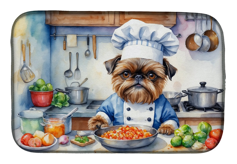 Brussels Griffon The Chef Dish Drying Mat Caroline's Treasures