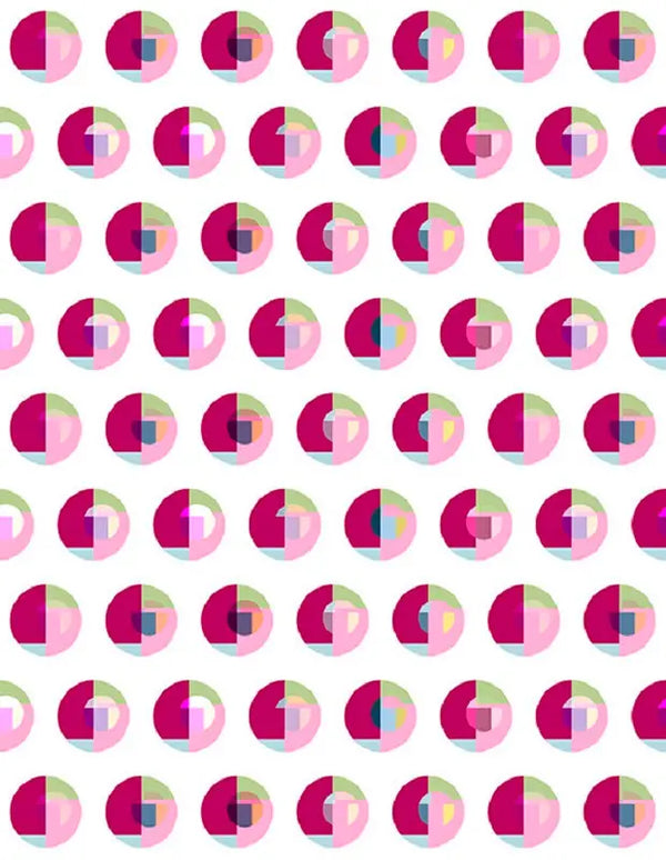 Bubble Gum' Boho Polka Dots Peel & Stick Wallpaper SBC-LTD