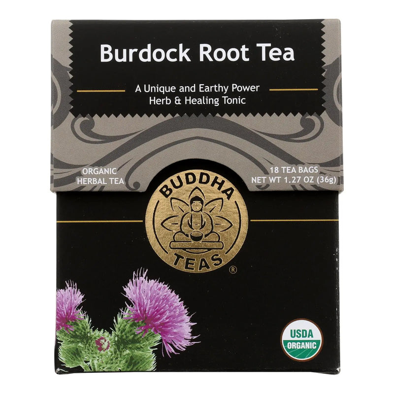 Buddha Teas - Organic Tea - Burdock Root - Case Of 6 - 18 Count Buddha Teas