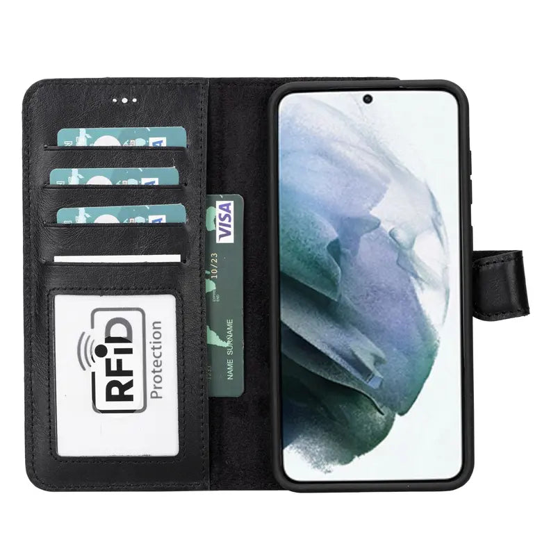 Buffalo Samsung Galaxy S21 FE Detachable Leather Wallet Case Toronata