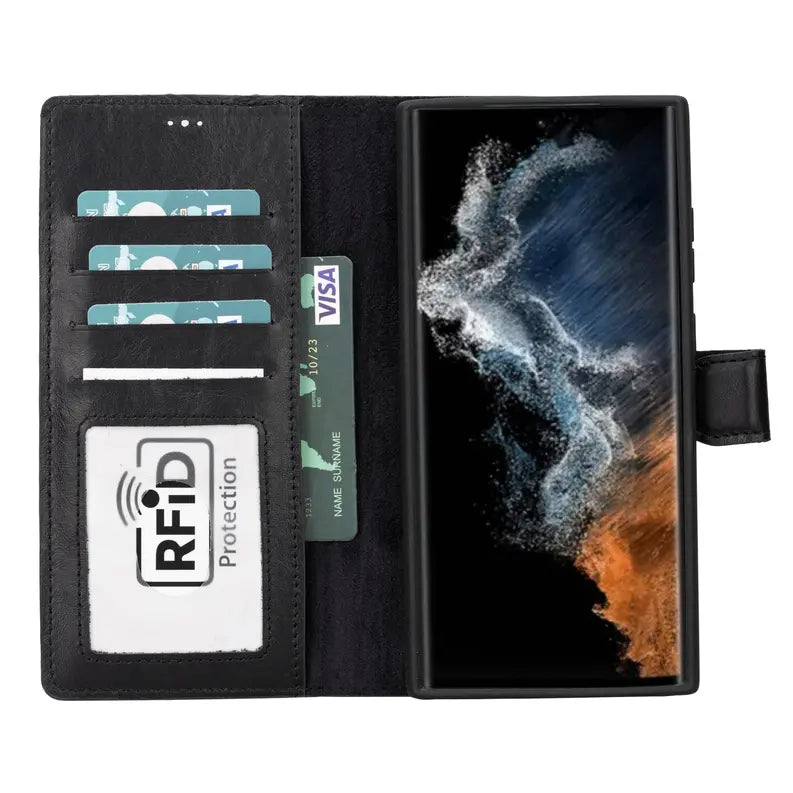 Buffalo Samsung Galaxy S23 Series Detachable Leather Wallet Case Toronata