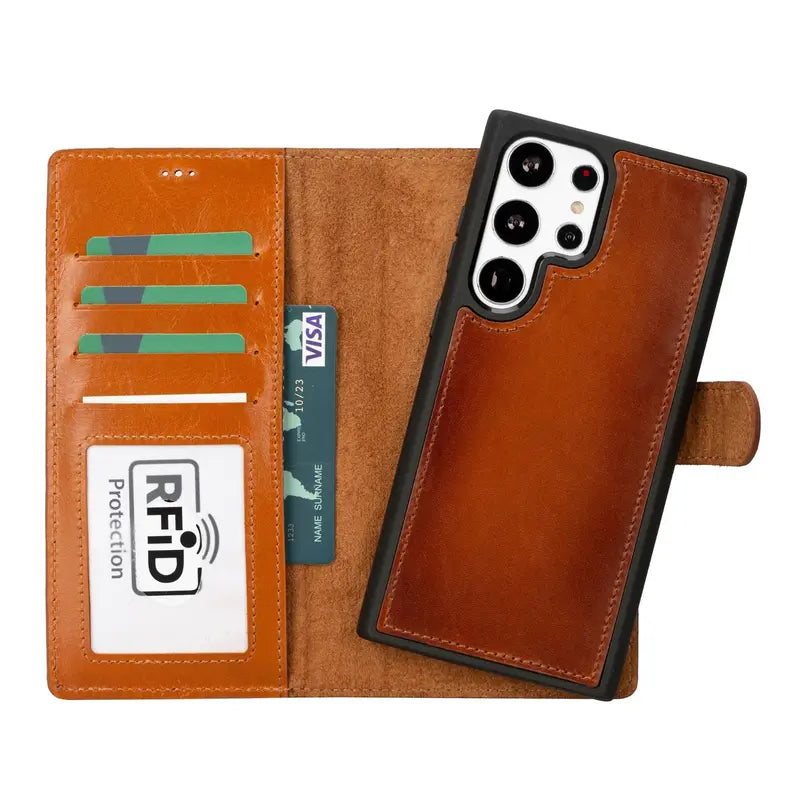 Buffalo Samsung Galaxy S23 Series Detachable Leather Wallet Case Toronata