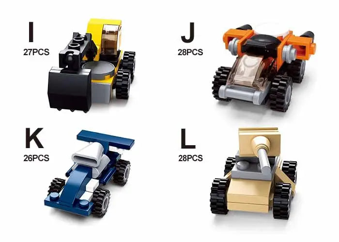 Builder 12pcs in One Display Building Bricks (323 Pcs) Texas Toy Distribution
