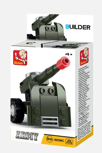 Builder Military Building Brick Display Set, x2 of each kit Texas Toy Distribution