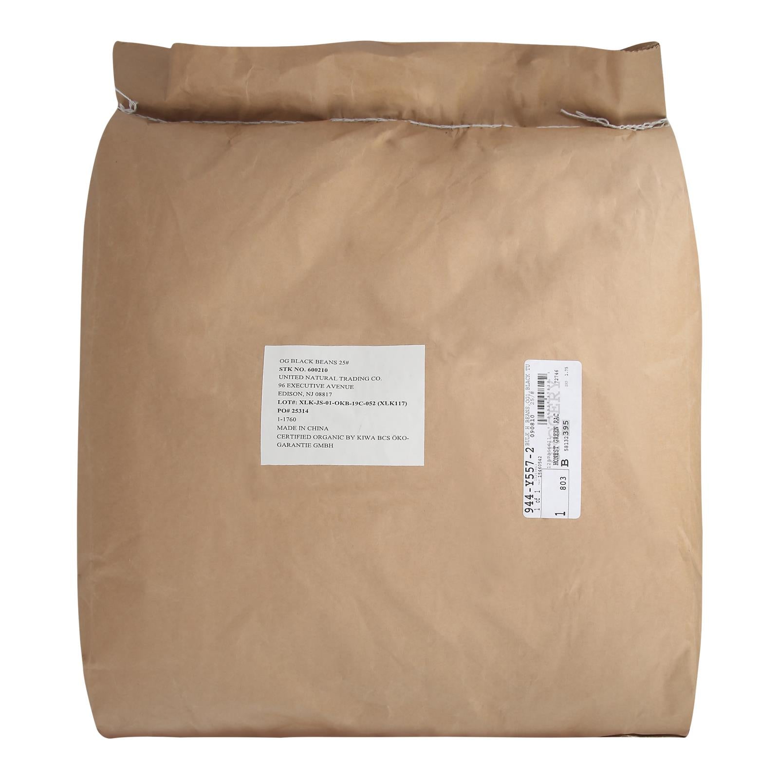 Bulk Peas And Beans Organic Beans Black Turtle - Single Bulk Item - 25lb Bulk Peas And Beans Organic