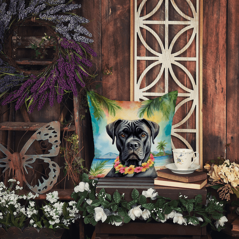 Bull Terrier Luau Pair of Pot Holders Caroline's Treasures