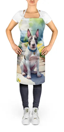 Bull Terrier Spring Path Apron Caroline's Treasures