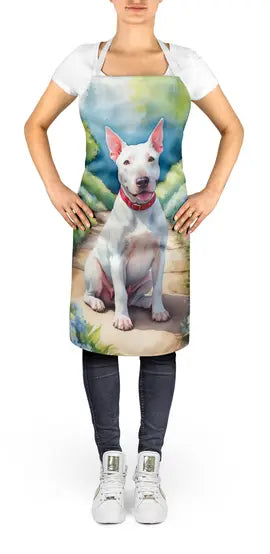 Bull Terrier Spring Path Apron Caroline's Treasures