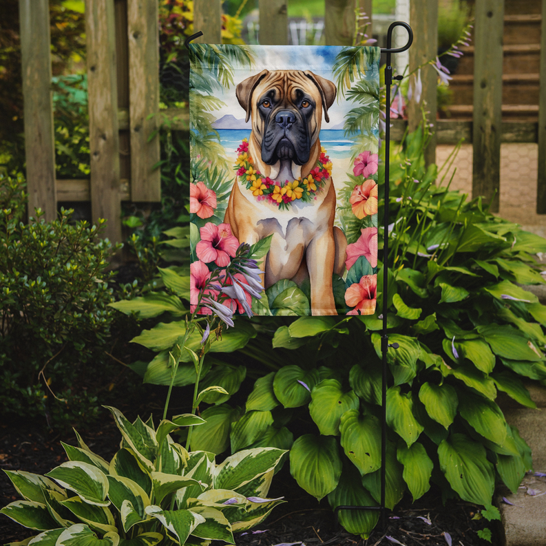 Bullmastiff Luau Garden Flag Caroline's Treasures