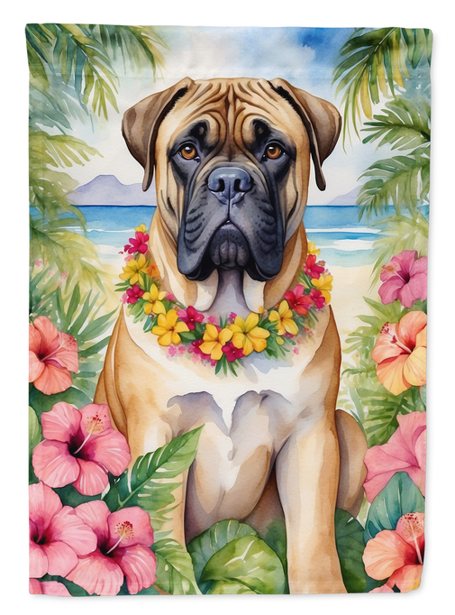 Bullmastiff Luau Garden Flag Caroline's Treasures