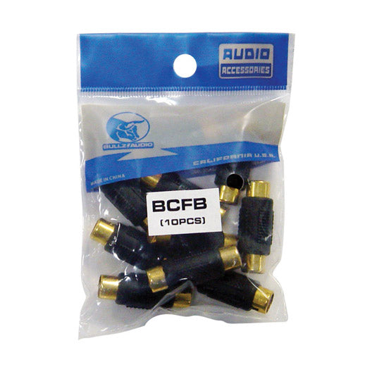 Bullz Audio Female To Female Rca Couplers Black (10-pieces) Xscorpion