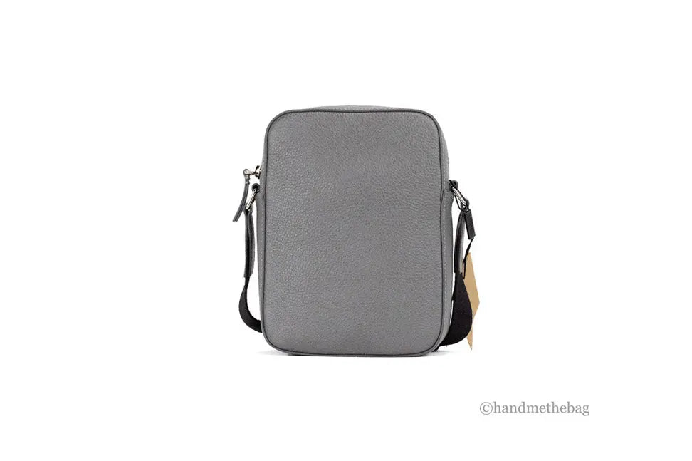 Burberry Thornton Small Grey Embossed Leather Crossbody Handbag JV Deals