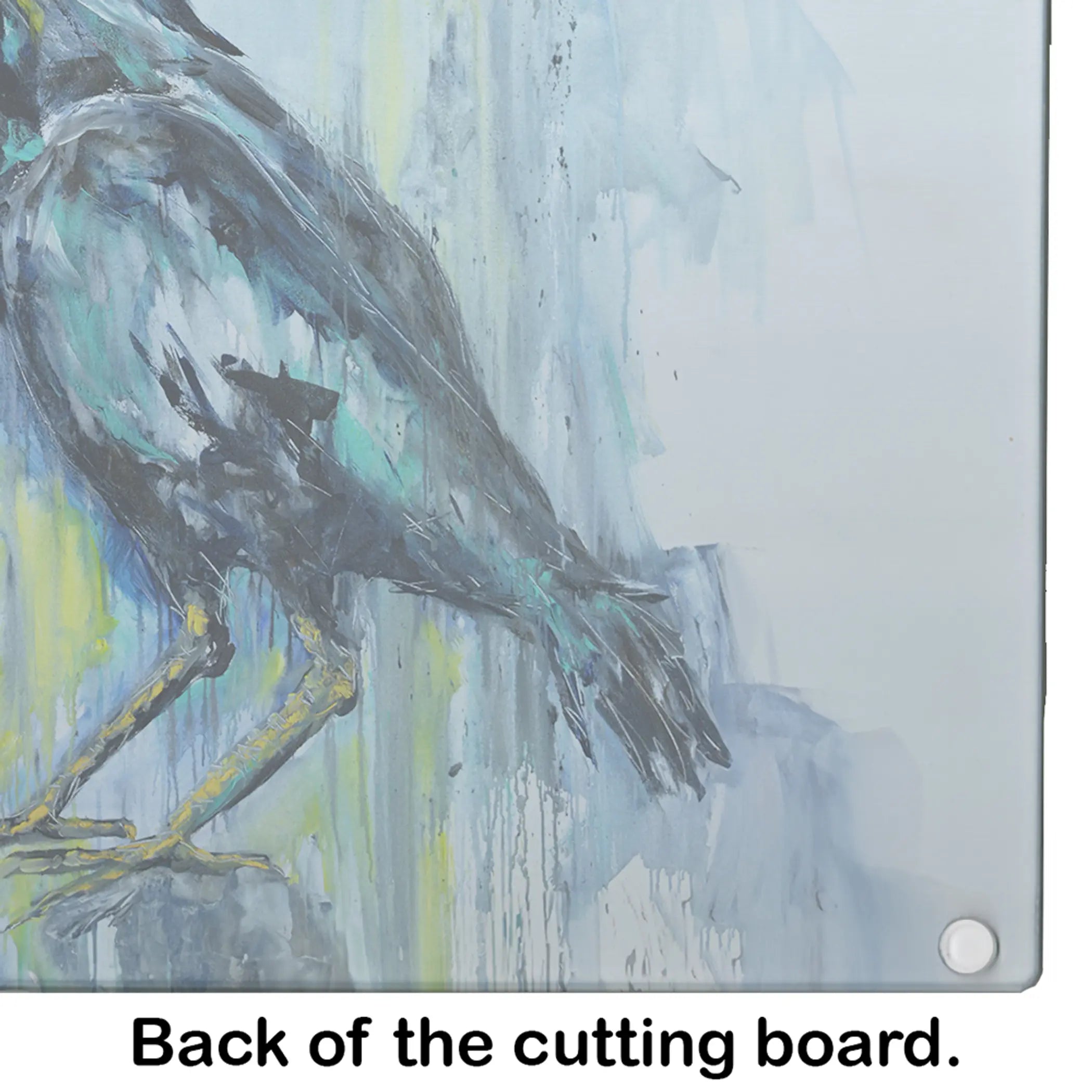 Burnt Corn Crow Glass Cutting Board Caroline's Treasures