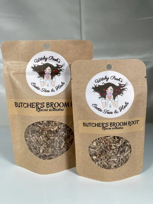 Butcher's Broom Root (Ruscus aculeatus) Witchy Pooh's Exotic Teas & Herbs