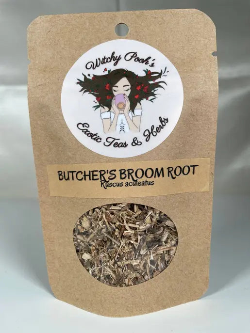 Butcher's Broom Root (Ruscus aculeatus) Witchy Pooh's Exotic Teas & Herbs