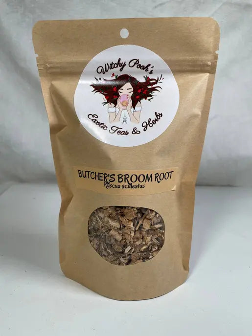 Butcher's Broom Root (Ruscus aculeatus) Witchy Pooh's Exotic Teas & Herbs