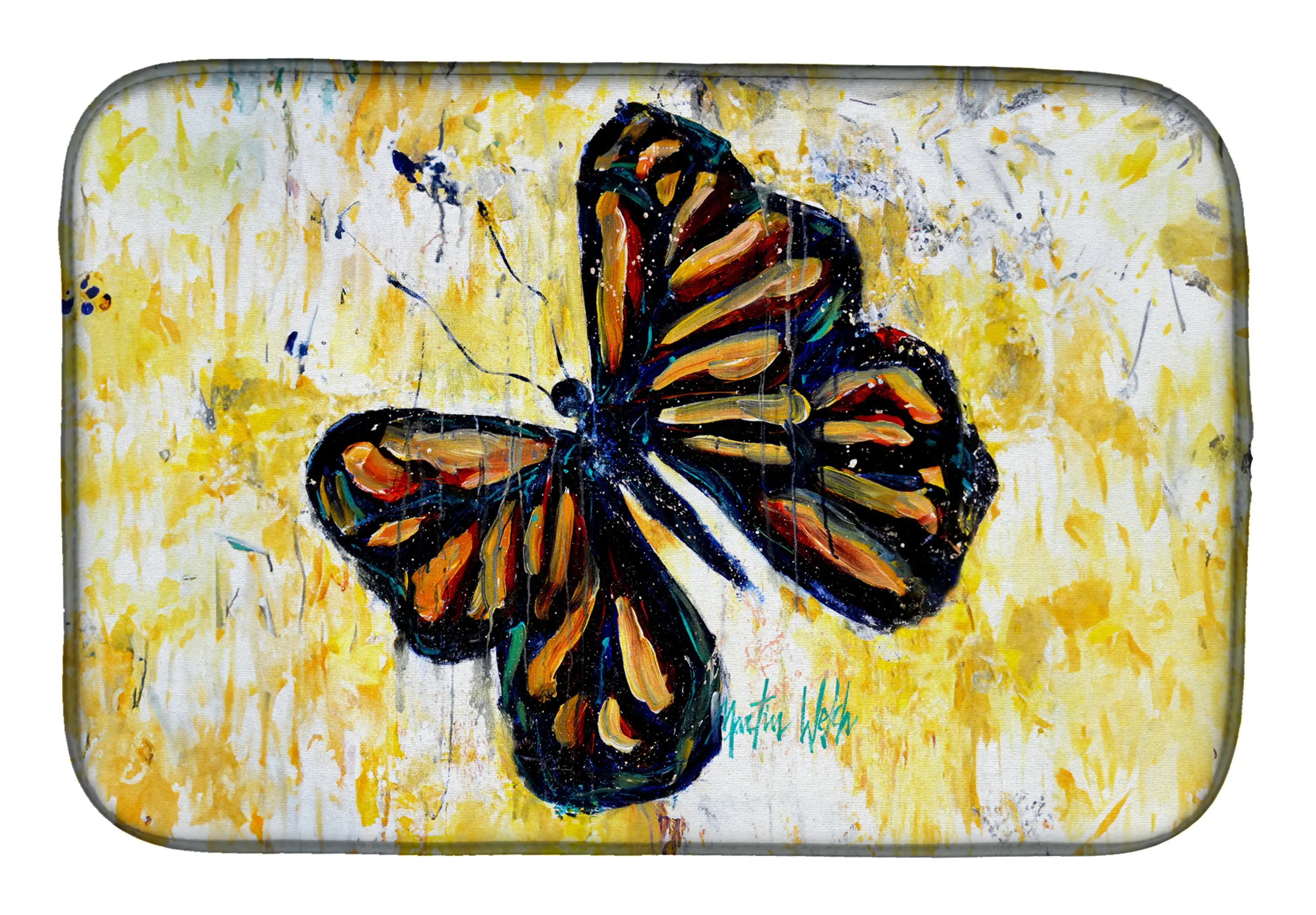 Butterfly Breeze Dish Drying Mat Caroline's Treasures