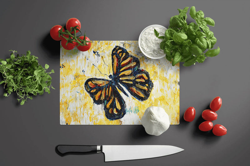 Butterfly Breeze Glass Cutting Board Caroline's Treasures