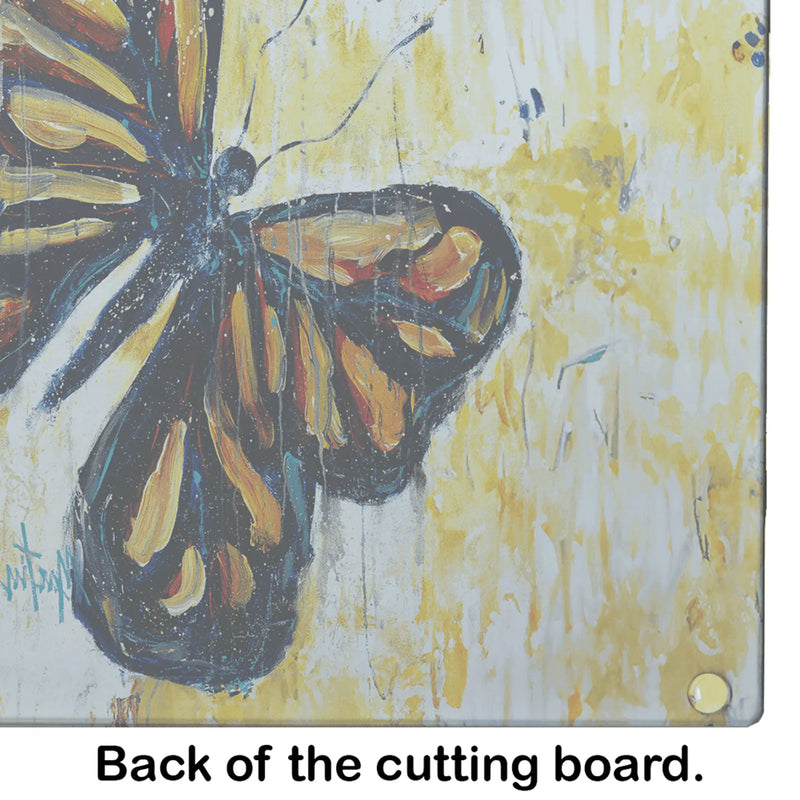 Butterfly Breeze Glass Cutting Board Caroline's Treasures